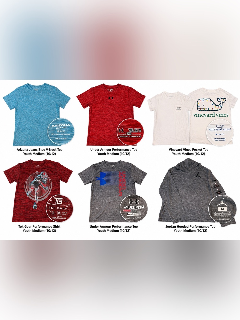 Boys youth medium(10/12) t-shirt, 1 long sleeve
